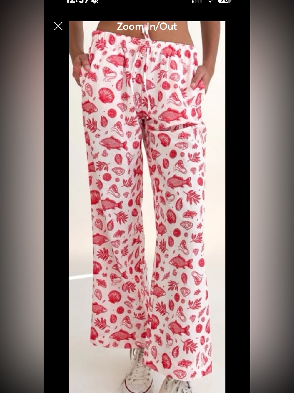 No Comment Ocean Life Printed Pants. Size Large